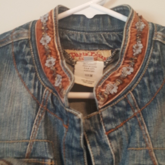 Paris Blues vintage blue jean denim jacket. M - Picture 3 of 11